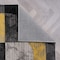 World Rug Gallery Modern Geometric Circles Design Non Shedding Soft Area Rug 2' x 7' Yellow 397YELLOW2x7 - alternate 5